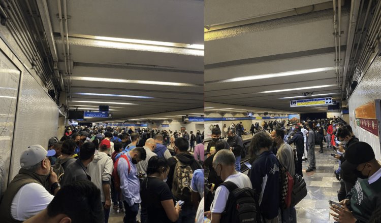 Protestan en el Metro rechazados de la UNAM e IPN