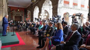 Incorporación de Guardia Nacional a Sedena no tiene como propósito la militarización: AMLO en 4to Informe