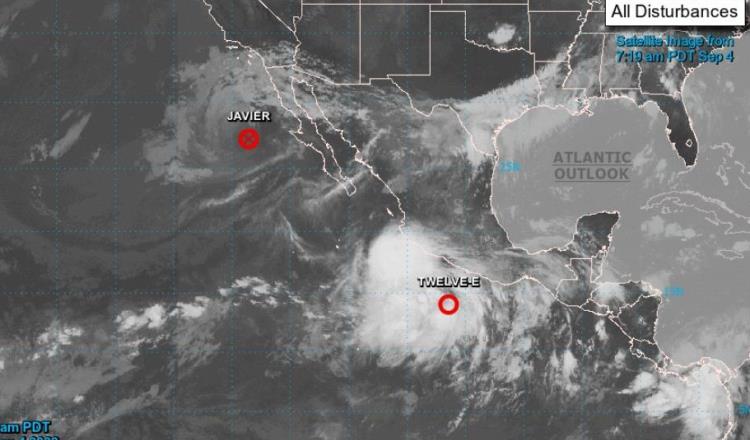 ¡Sin tregua en el Pacífico! ‘Javier’ se debilita, pero se forma la tormenta tropical Kay