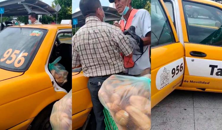 VIDEO | Denuncian a taxista por negarse a prestar el servicio a usuaria en Villahermosa