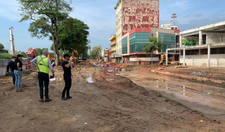 Supervisa Román Meyer malecón de Villahermosa; ‘proyecto genera 5 mil empleos’, dice