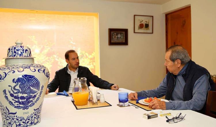 Muñoz Ledo se reúne con Marko Cortés para hablar sobre la “compleja situación” de México