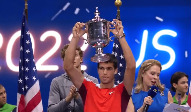 Carlos Alcaraz, el tenista más joven en ganar un Grand Slam