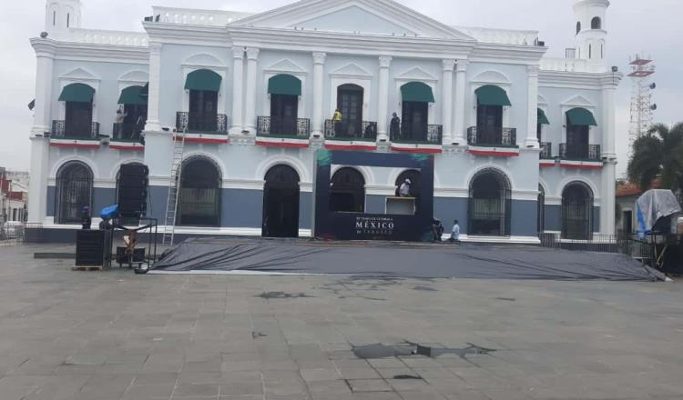 Se alista Plaza de Armas para Grito de Independencia