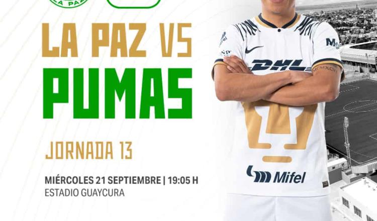 Pumas Tabasco visitará a La Paz en duelo de sotaneros