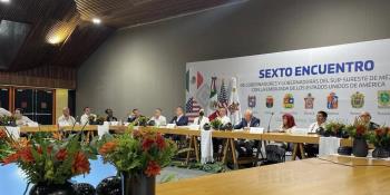 Participa Tabasco en la sexta reunión de Gobernadores del Sur-Sureste de México con Ken Salazar