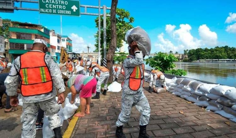 Preparan reforzamiento preventivo de Malecón de Villahermosa… ante próximas lluvias
