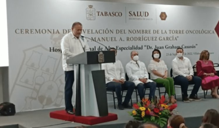 Torre Oncológica funciona al 70%: Víctor Manuel Narváez