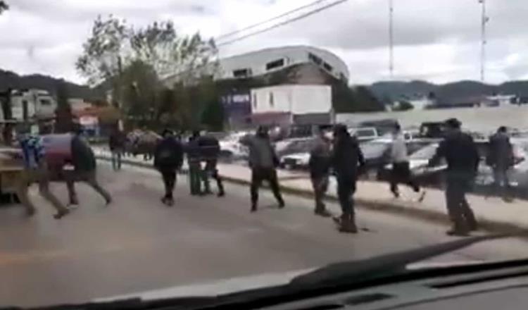Se registra enfrentamiento entre policías y organización campesina en San Cristóbal