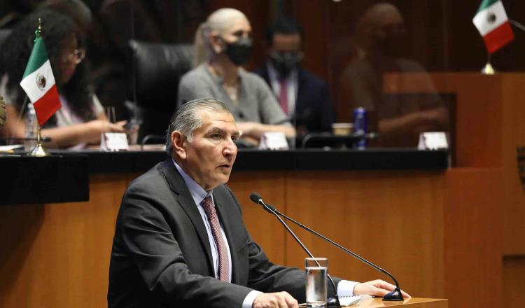 Definen fecha de comparecencia de Adán Augusto López ante el Senado