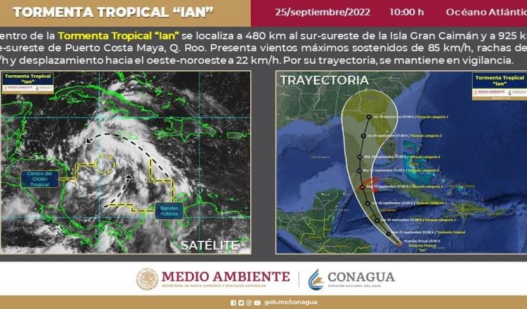 Ian alcanzaría categoría 4 en el Mar Caribe; afectaría Quintana Roo y Yucatán