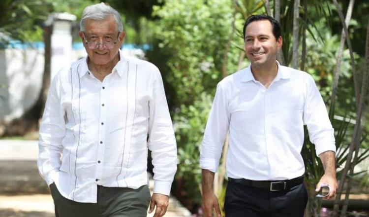Supervisan AMLO y Mauricio Vila avances del Tren Maya en Yucatán