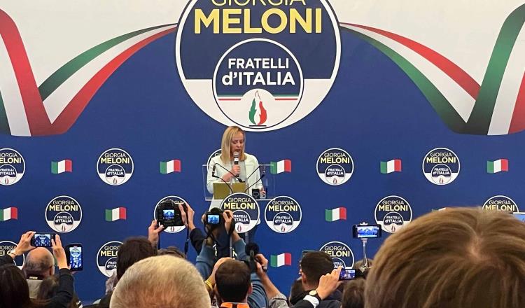Ultraderecha gana elecciones en Italia; Giorgia Meloni será primera ministra