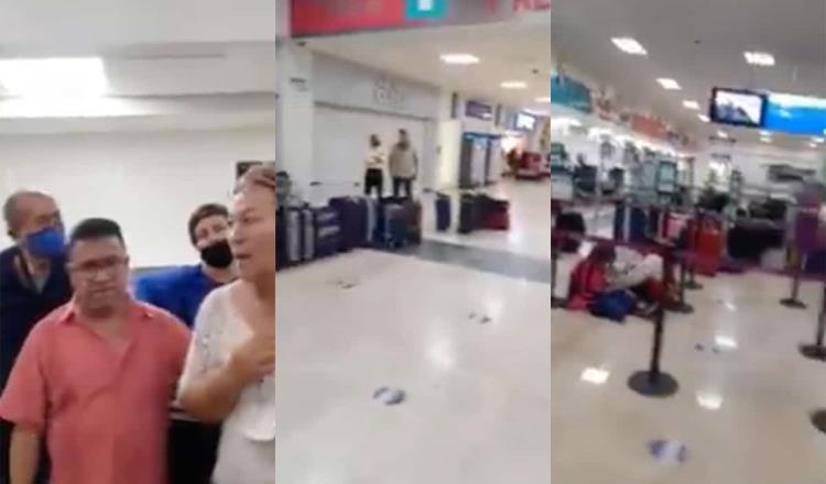 ¡Viva Aerobus los deja varados en Villahermosa! 60 adultos mayores se quedaron sin regreso a Monterrey