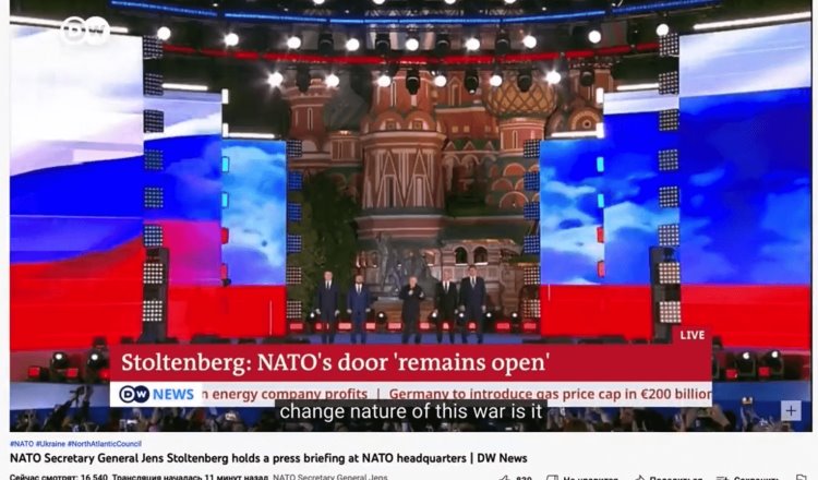 Informe del secretario de la OTAN es interrumpido por discurso de Putin