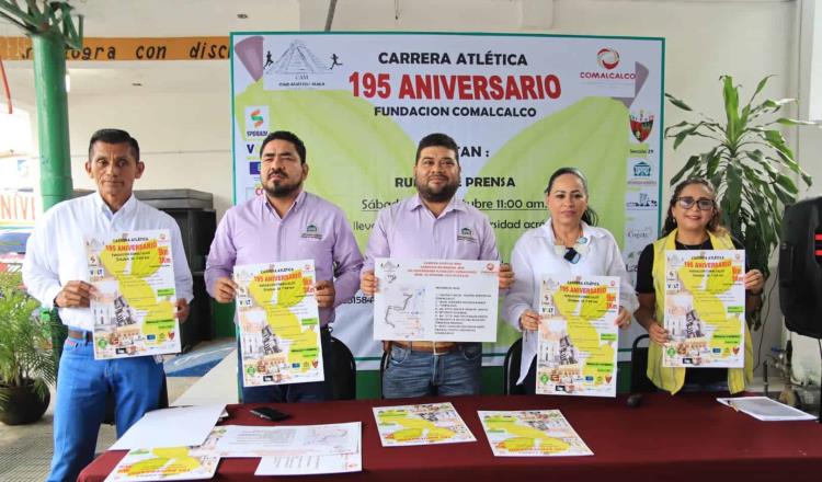 Celebrará Comalcalco 195 años de fundación con carrera atlética