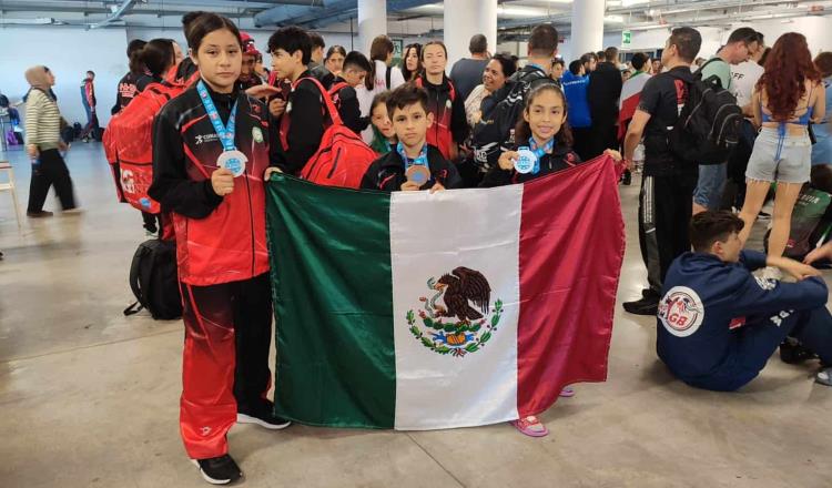 3 tabasqueños logran preseas en el Campeonato de Artes Marciales de Jesolo, Italia