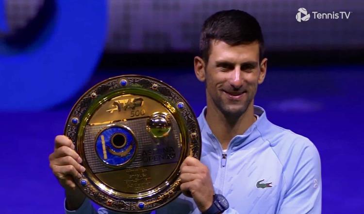 Djokovic se proclama campeón del Astaná Open; suma tercer trofeo consecutivo