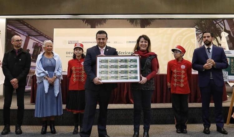 Homenajean a mujeres con billete de lotería conmemorativo Mexicanas Forjadoras de la Patria