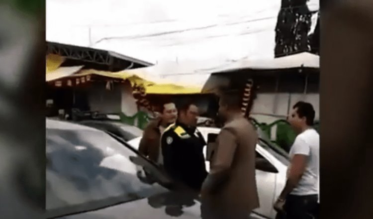 Captan agresión a tránsitos de Venustiano Carranza en CDMX