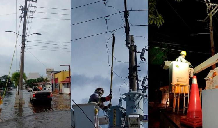 “Karl” dejó sin energía a 58 mil usuarios en Tabasco y Campeche: CFE
