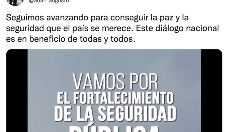 Presume Adán Augusto diálogo nacional sobre reformas a las Fuerzas Armadas