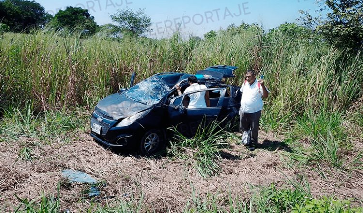 2 mujeres lesionadas deja accidente en la Villahermosa-Teapa