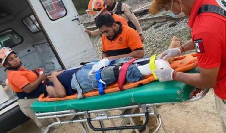 Joven venezolana sufre amputación de su pie tras caer de un tren en Veracruz