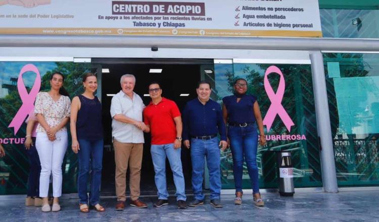 Recibe Centro de Acopio del Congreso 400 despensas para damnificados por inundaciones