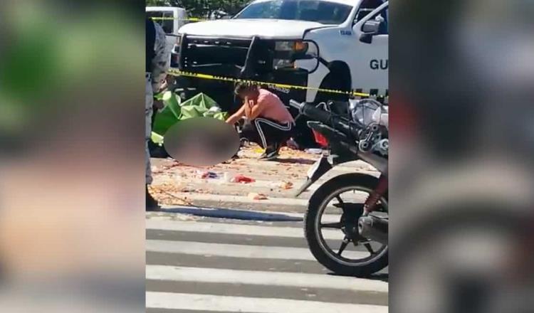 Vehículo de la Guardia Nacional atropella y mata a vendedor en Jalisco