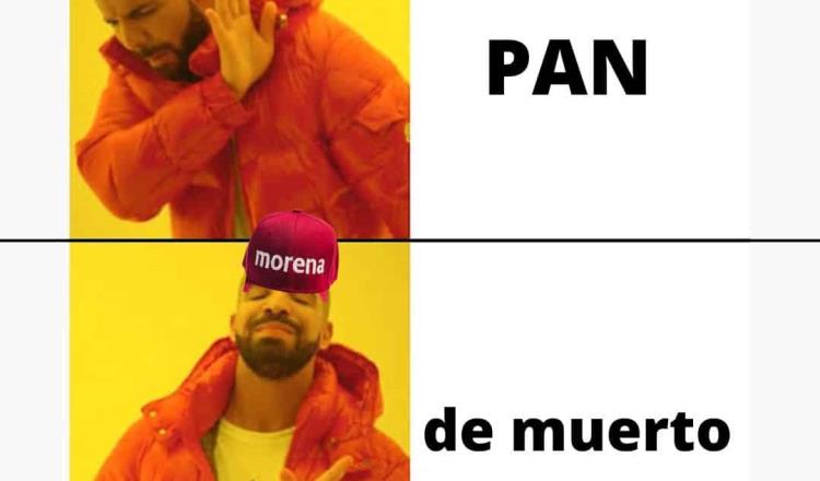 Con meme, Mario Delgado dice que el único PAN que prefiere es el de muertos