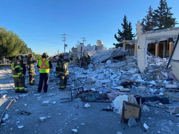 Explosión por acumulación de gas LP derrumba 6 negocios en Saltillo, Coahuila
