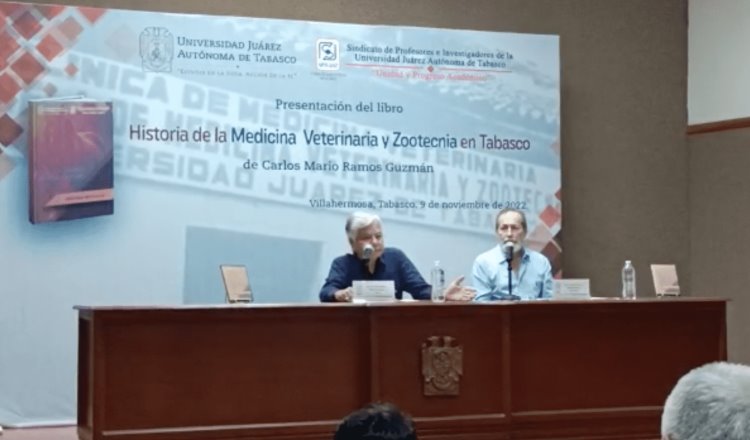 Presenta Carlos Mario Ramos Guzmán su libro “La Historia de la Medicina Veterinaria y Zootecnia en Tabasco”