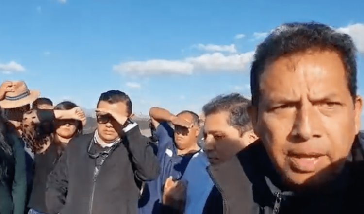 Exdiputado de Hidalgo ordena golpear a periodista durante manifestación