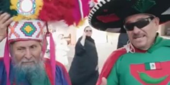 Abuelito oaxaqueño también hace historia; vive su quinto mundial