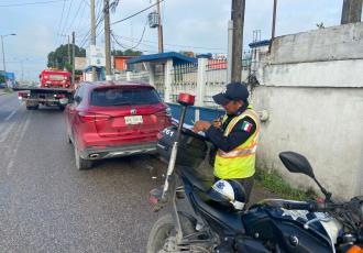 Se accidenta motociclista en la Villahermosa-La Isla y termina en el hospital