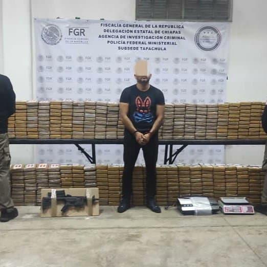 Sedena asegura 500 paquetes de cocaína en Chiapas