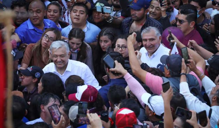 Es un honor marchar con Obrador, dice Adán Augusto López