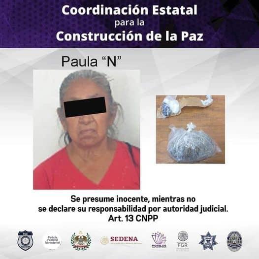 Abuelita intenta meter droga a cárcel de Cuautla; es detenida