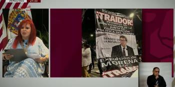 Exhibe Layda Sansores a Claudio X. González organizando reuniones a la oposición