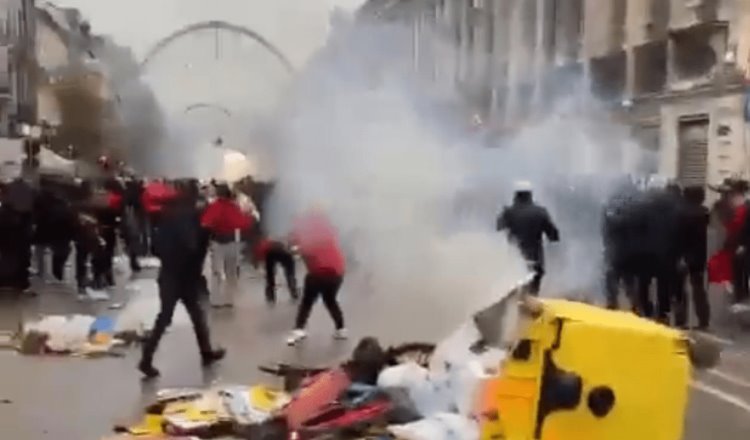 Victoria de Marruecos ante Portugal, causa disturbios en Bruselas; hay varios detenidos