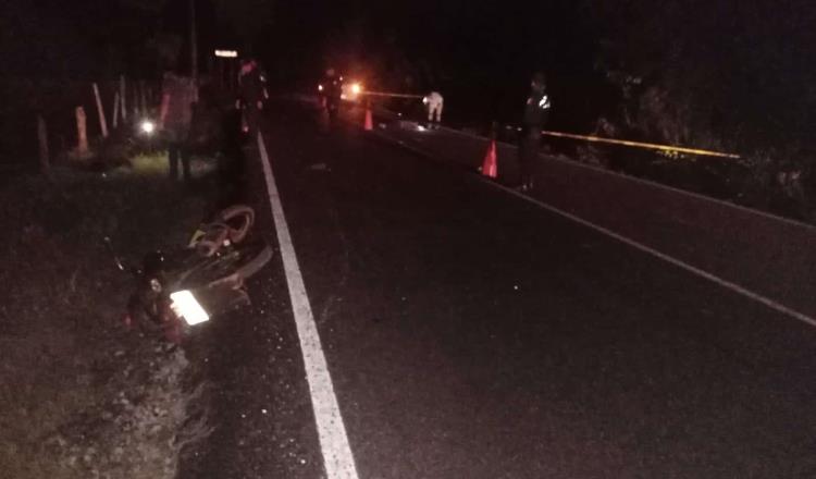 Motociclista atropella y mata a peatón en Luis Gil Pérez