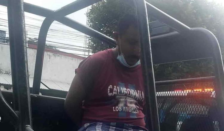 Arrestan a sujeto por exhibicionista en la vía pública en Cunduacán