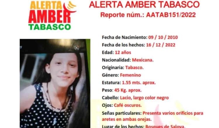 Activan Alerta Amber para localizar a menor desaparecida en Bosques de Saloya