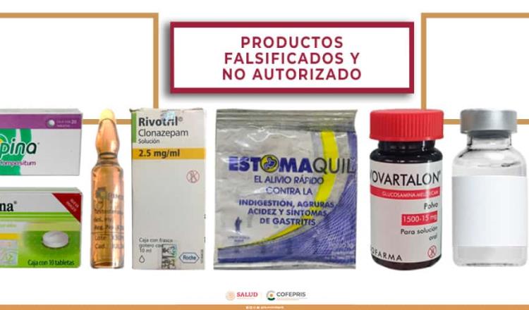 ¡ATENCIÓN! Detecta Cofepris falsificación de 7 medicamentos y uno más sin autorización