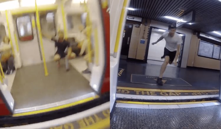 [VIDEO] Baja del metro y corre a la siguiente estación para abordar el mismo tren: el reto que sigue asombrando