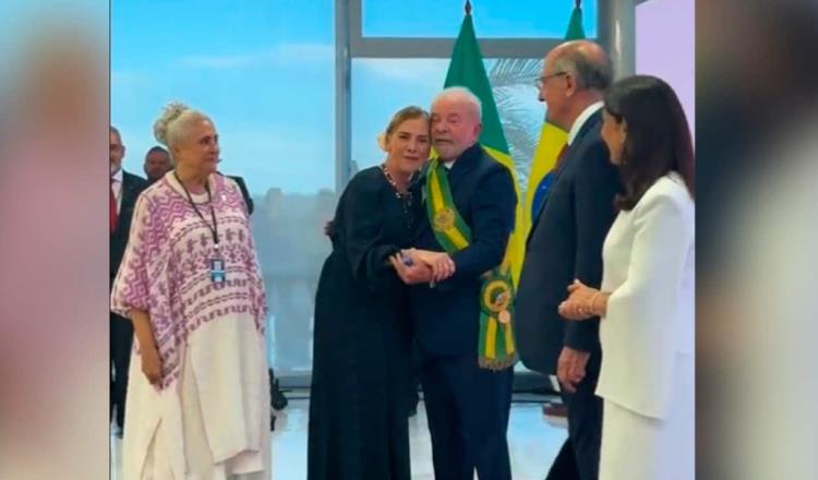 “Misión cumplida”, dice Beatriz Gutiérrez Müller tras representar a México en asunción de Lula en Brasil