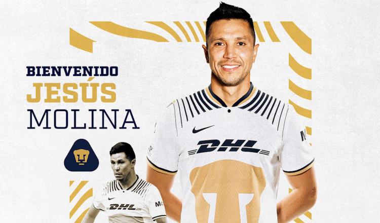 Oficializa Pumas a Jesús Molina como su cuarto refuerzo de cara al torneo de clausura 2023