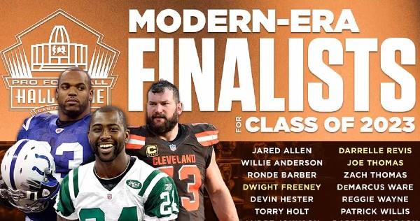 Revelan los 15 nominados al Salón de la Fama de la NFL; destacan Joe Thomas y Darrelle Revis