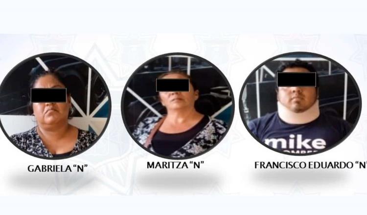 Caen 5 personas por robo a comercio en Centro, entre ellas dos mujeres 